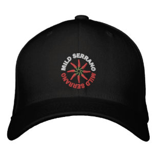 Svart Mild Serrano Hatt Broderad Keps