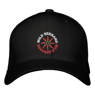 Svart Mild Serrano Hatt Broderad Keps