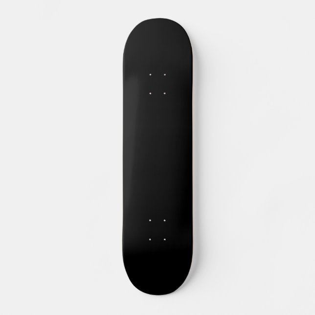 Svart Mini Skateboard Bräda 18,5 Cm (Framsida)