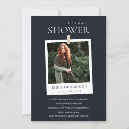 SVART MINIMAL ANPASSNINGSBAR PHOTO MÖHIPPA INBJUDA TACK KORT