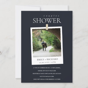 SVART MINIMAL ANPASSNINGSBAR PHOTO PAR SHOWER INBJ TACK KORT