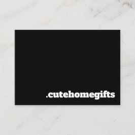 Svart minimal modern Elegant Visitkort