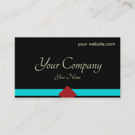 Svart minimal visitkort