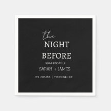 Svart minimalist natten före Bröllop