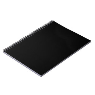 Svart minimalistisk anteckningsbok Snygg skrivjour