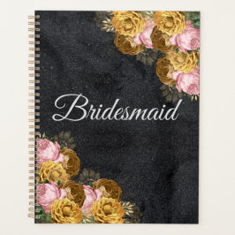 Svart, minimalistisk Bridesmaid Bröllop Gift Idea
