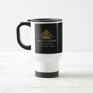 Svart minimalistisk hembebyggnad resemugg