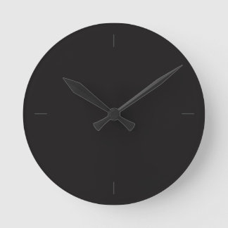 Svart minimalistisk klocka