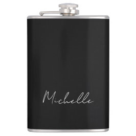 Svart, minimalistisk, modern, egen Namn-kalligrafi Fickplunta