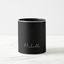 Svart, minimalistisk, modern, egen Namn-kalligrafi