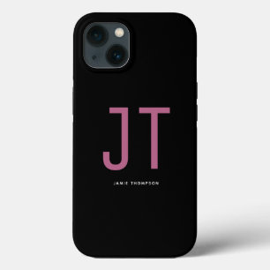 Svart, minimalistiskt enkelt, modernt monogram