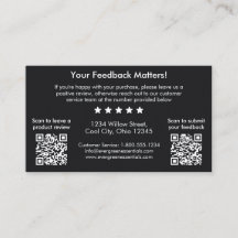 Svart, minimalistiskt QR-Tack för att infoga kort