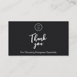 Svart, minimalistiskt QR-Tack för att infoga kort