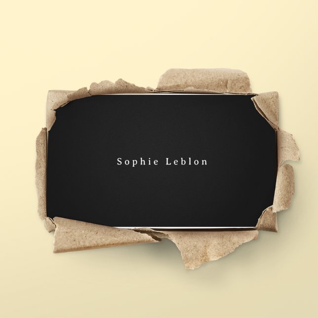 Svart minsta kontaktkort (Skapare uppladdad)