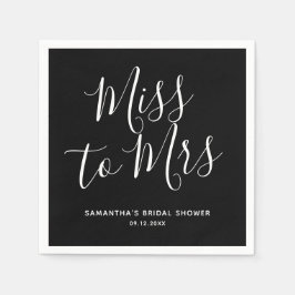 Svart miss till mrs Simple Chic Boho Möhippa Pappersservett