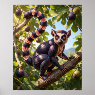 Svart Mission Fig Lemur Poster