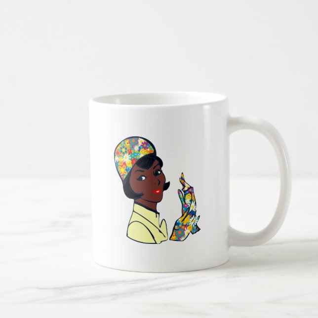 svart mod dam kaffemugg (Höger)