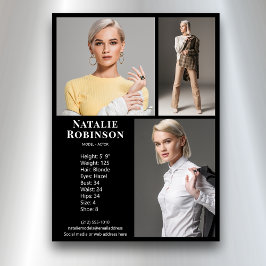 Svart modell för modell Actor 3 Photo Pro Comp Car Inbjudningar