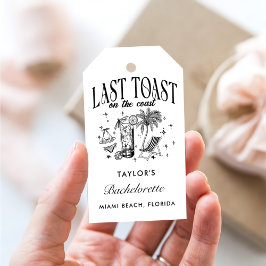 Svart modern cocktailparty vid kusten för möhippa presentetikett