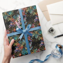 Svart Modern Flerfärgad med Falskt Glitter