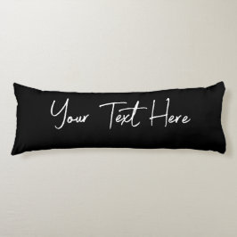Svart, modern, handskriven Anpassningsbar Kroppskudde