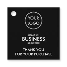 Svart modern Logotyp-Tack för ditt köp