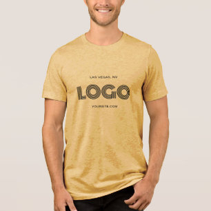 Svart modern rektangulär Logotyp T Shirt