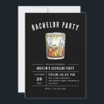 Svart Modern Sängkantsfest Vattenfärg Whiskey  Inbjudningar<br><div class="desc">Svart Modern Sängkantsfest Vattenfärg Whiskey Inbjudan</div>