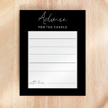 Svart Modern Script Bröllop Adapter Rådkort<br><div class="desc">Välkomna till vår svarta moderna Bröllop-handskriftsdesign, där modern minimalism passar in i kalligrafikonsten. Den här förbannade estetiken ger en sofistikerad luft till din speciella dag - med en tuff av boho, avslappnad charm. Kombinationen av enkel typografi med ett typsnitt för snyggt lägger till en unik personlighet i bröllop. Den här...</div>