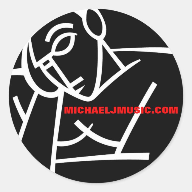 Svart"Mofo-Grabb" klistermärke (Framsida)