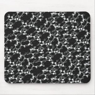Svart molekyl Mousepad Musmatta