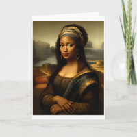 Svart Mona Lisa Afroamerikansk Svart Historia Mån
