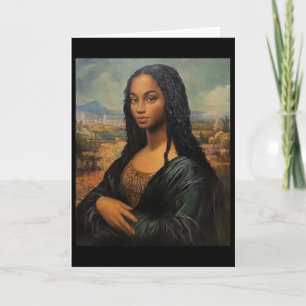 Svart Mona Lisa Svarta historiemånaden - Sista Afr Kort