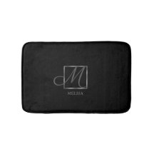 Svart monogramdesign för elegant