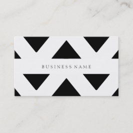 Svart mönster visitkort