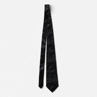 Svart mönstrad slips, modern texturerad herrkostym slips