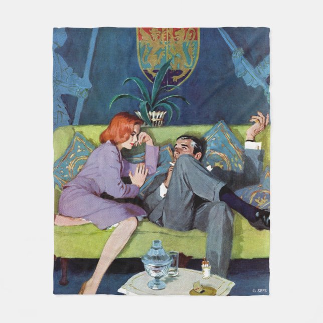 Svart Montes sist razzia Fleecefilt (Framsidan)