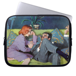 Svart Montes sist razzia Laptop Sleeve