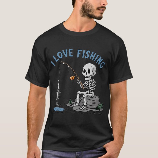 Svart Moor fisk T Shirt (Framsida)