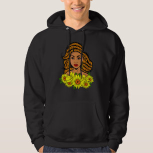 Svart Mor Lärare Sjuksköterska Utbildad Sista Mela Hoodie