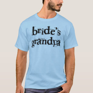 Svart morfar-text t shirt