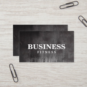 Svart Mörk för Professionell av Fitness-träning Visitkort