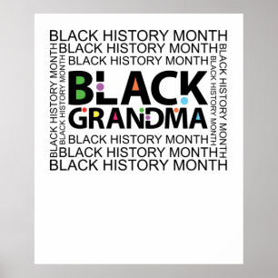 Svart morma Black History Month Poster