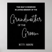 Svart mormor från Groom Memorial Bröllop