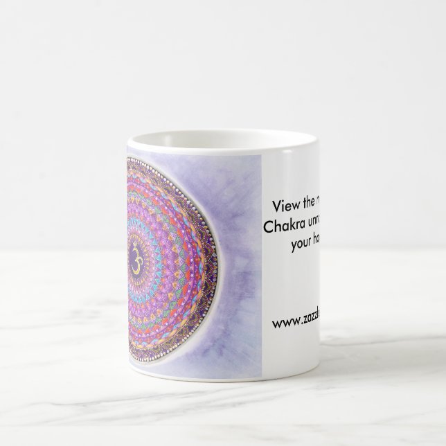 Svart Morphing mugg - krona Chakra (Center)