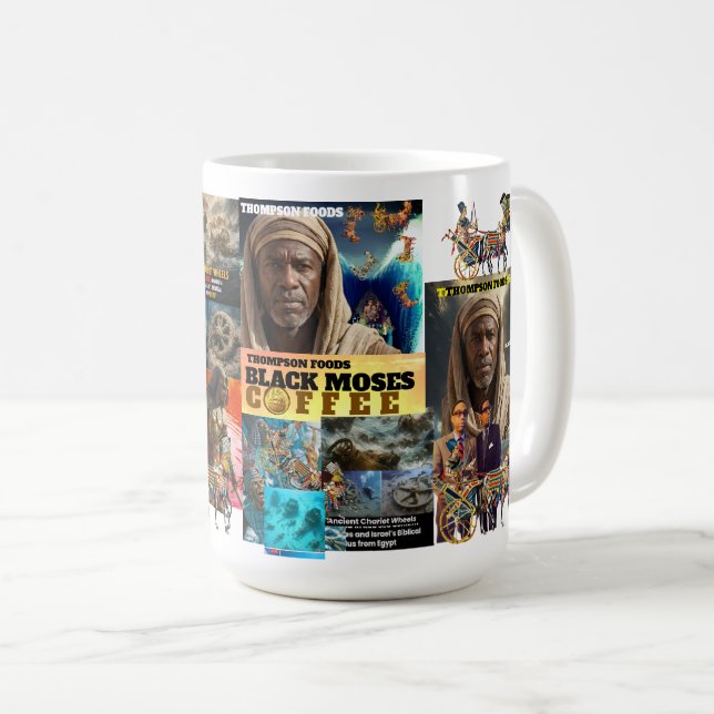 SVART MOSES 2Mugg Kaffemugg (Framsida höger)
