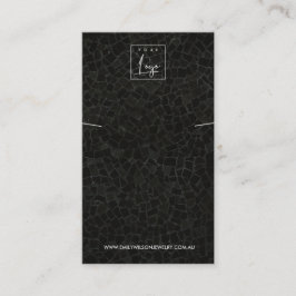 SVART MOSIC STRUKTUR NECKLACE BRACELET VISNING VISITKORT