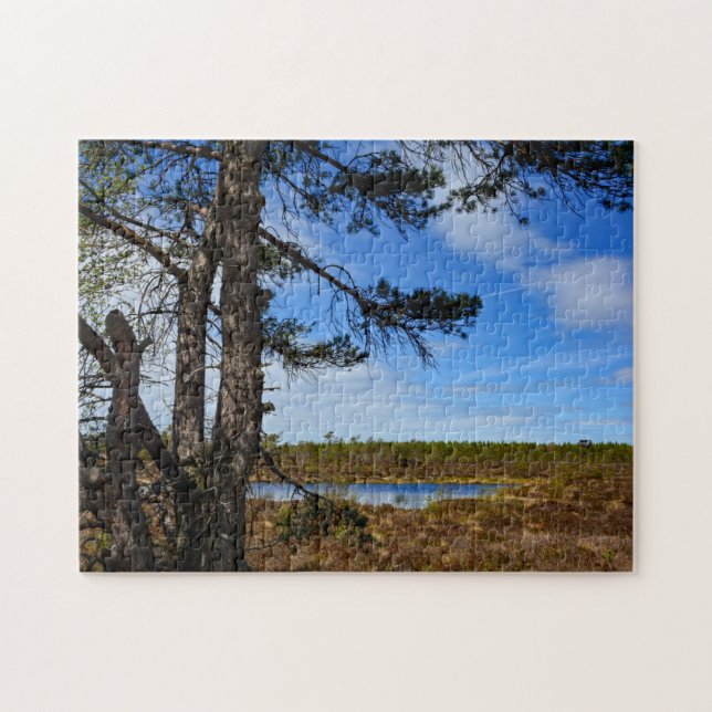 Svart mosse pussel (Horisontell)