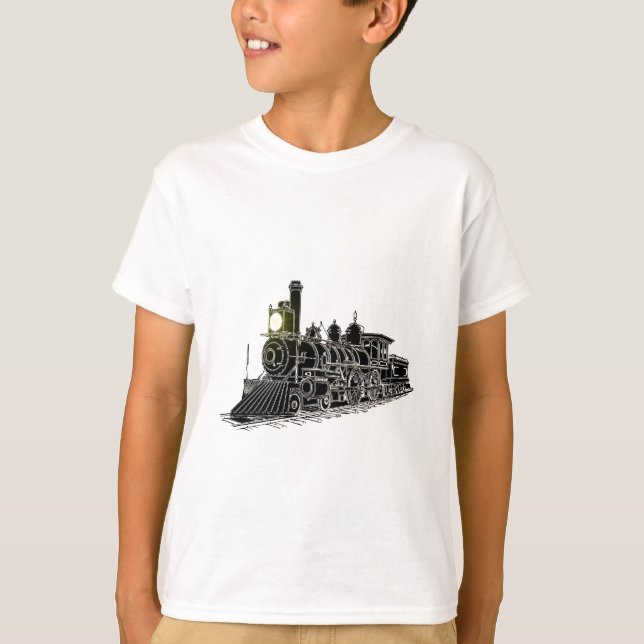 Svart motor t-shirt (Framsida)