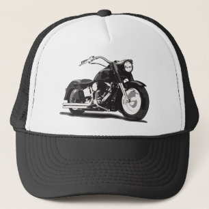 Svart motorcykel keps